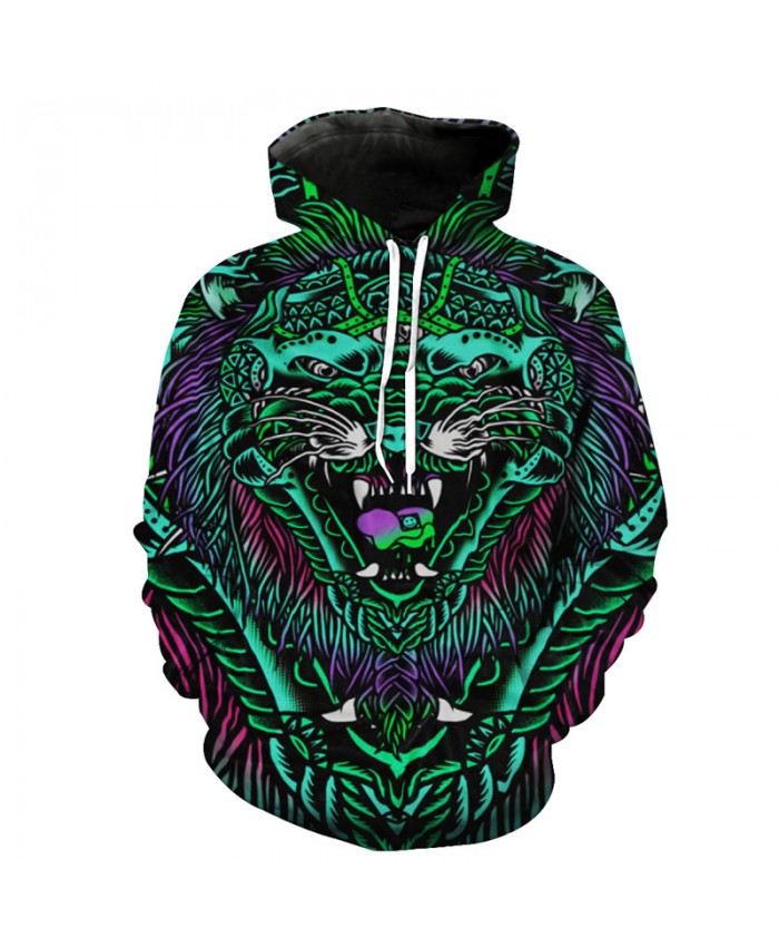 3D Demon Wolf Fashion Street Hooded Sweatshirt Hot Selling Hoodies Pullover Men Women Casual Pullover Sportswear