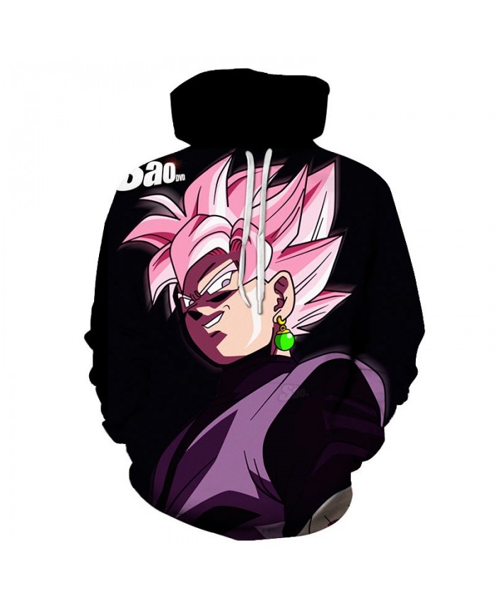 3D Dragon Ball Bright Green Earrings Men Pullover Sweatshirt Pullover Hoodie Casual Hoodies Fashion Men Hoodie