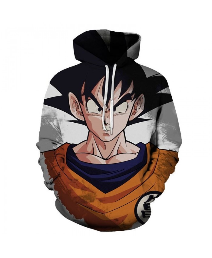 3D Five Senses Erect Dragon Ball Men Pullover Sweatshirt Pullover Hoodie Streetwear Sweatshirt Casual Men Hoodie
