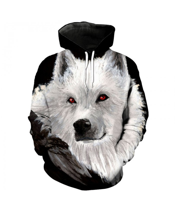 black and white wolf hoodie