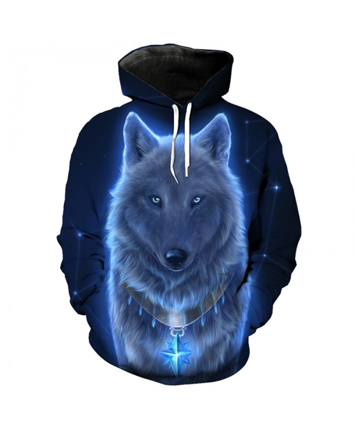 3D Hoodie Wolf series fashion hooded sweatshirt pullover Men Women Casual Pullover Sportswear