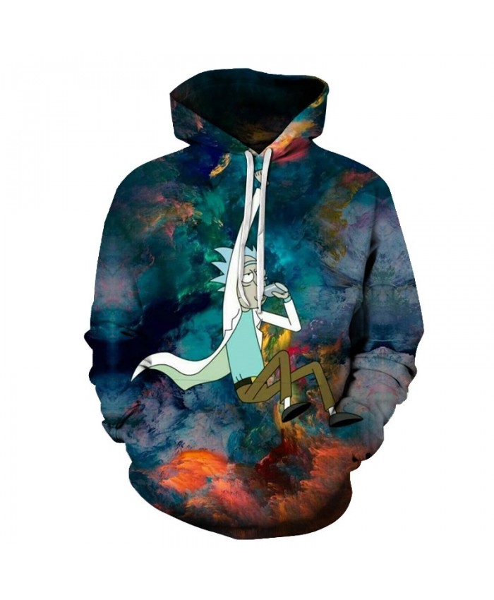 3D Hoodies Rick And Morty Hoodie SweatshirtS Men Tracksuits Casual Pullover Comic Streetwear Fashion Coats Male Funny Hoody 2021