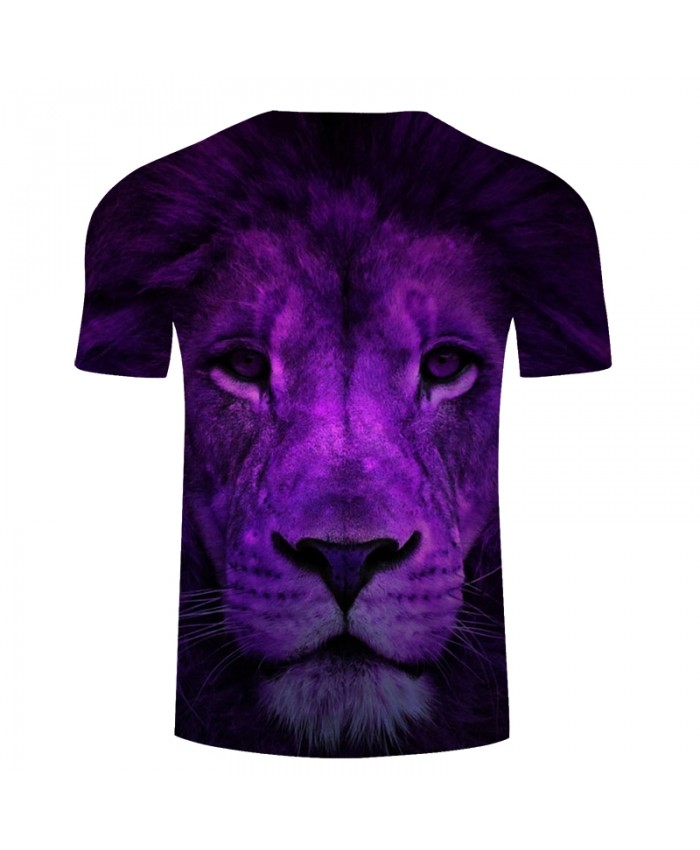 3D Lion Printed T-shirts Men T shirts Brand Top Tees Short Sleeve Camiseta Male Fashion Tops Drop Ship Animal Tshirt