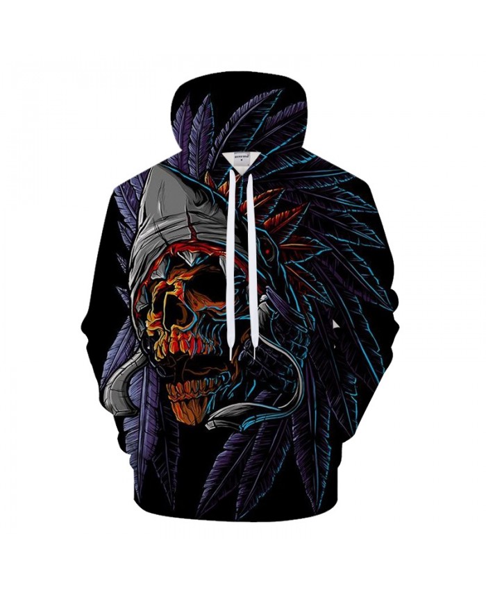 3D Men Hoodies Skull Hoody Printed Tracksuit Casual Sweatshirt LongSleeve Coat Streatwear Pullover Harajuku DropShip