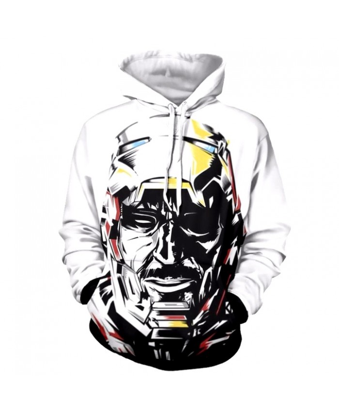 3D Print Iron Man Unisex Pullover Hoodie Funny Fashion 3D Hoodie Sweatshirt