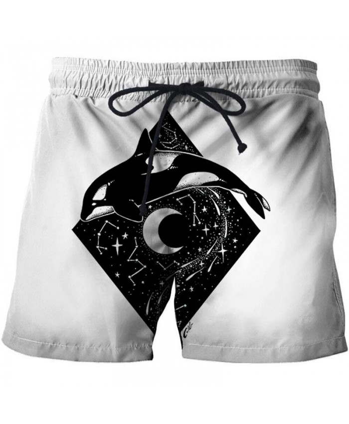3D Print Jumping Dolphin By Pixie Cold Artist Men Beach Short Casual Cool Men Stone Printed Beach Shorts Summer Male