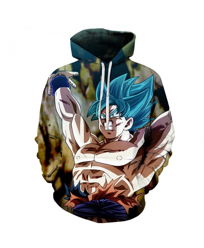 3D Print Lift Up Hard Dragon Ball Men Pullover Sweatshirt Pullover Hoodie Casual Hoodies Fashion Men Brand Hoodie