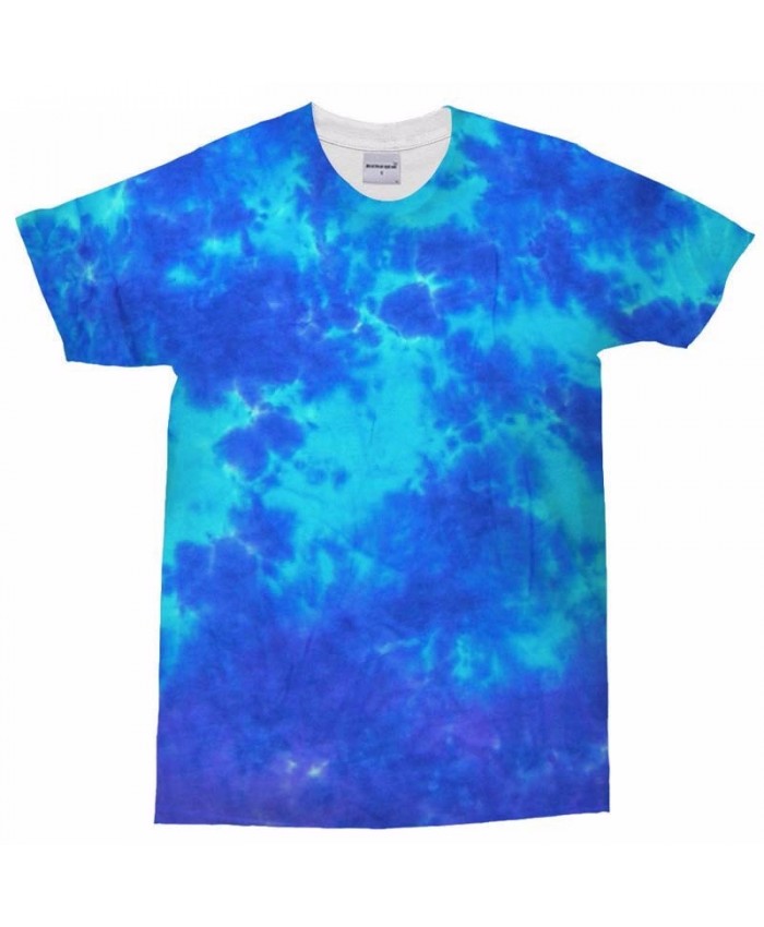 3D Print Men t shirt Sky Blue Splash Man's T Shirt Men Brand Casual Crossfit Shirt Fashion Men O-Neck