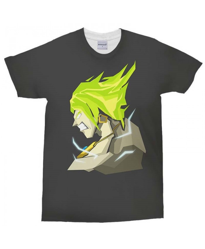 3D Print Men's T Shirt Blaze Blue Dragon Ball Crossfit Shirt Casual Fashion Men Short Sleeve T-Shirt Tops&Tee A