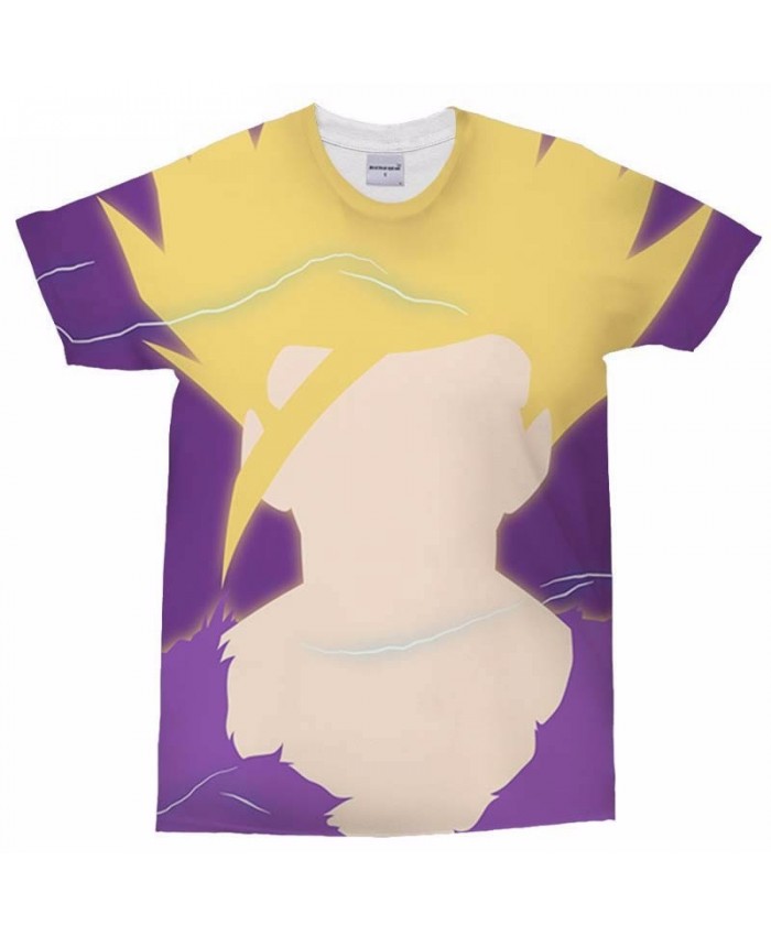 3D Print Men's T Shirt Yellow Hair Dragon Ball Crossfit Shirt Casual Fashion Men Short Sleeve T-Shirt Round Neck