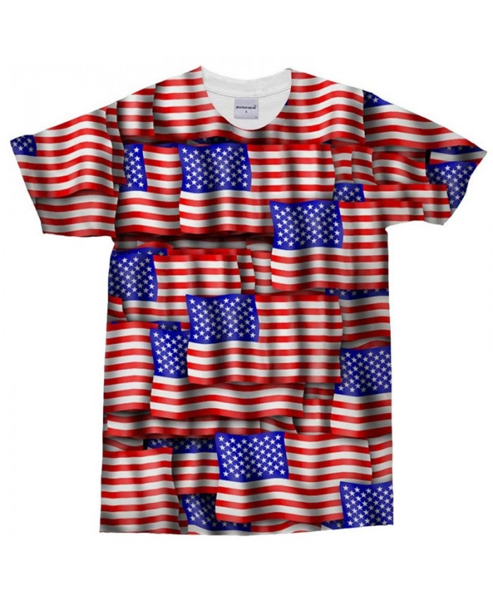 3D Print Multiple Similar Patterns T Shirt Men tshirt Summer USA Flag Men Short Sleeve O-neck Tops&Tee Drop Ship
