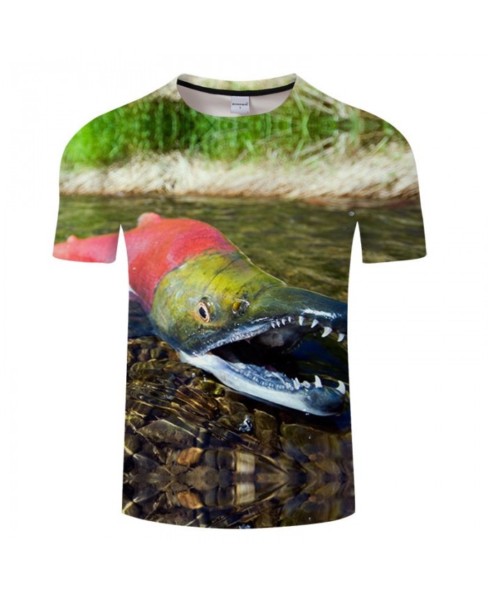 3D Print Red Crocodile T Shirt Men tshirt Summer Casual Slim 2021 New Short Sleeve O-neck tshirt Tops&Tee Drop Ship