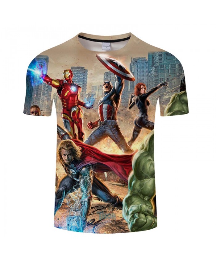 3D Print T Shirt Men Fitness Shirt Casual Short Sleeve Avengers Endgame T Shirt Crossfit Shirt Tops&Tees O-neck Men A