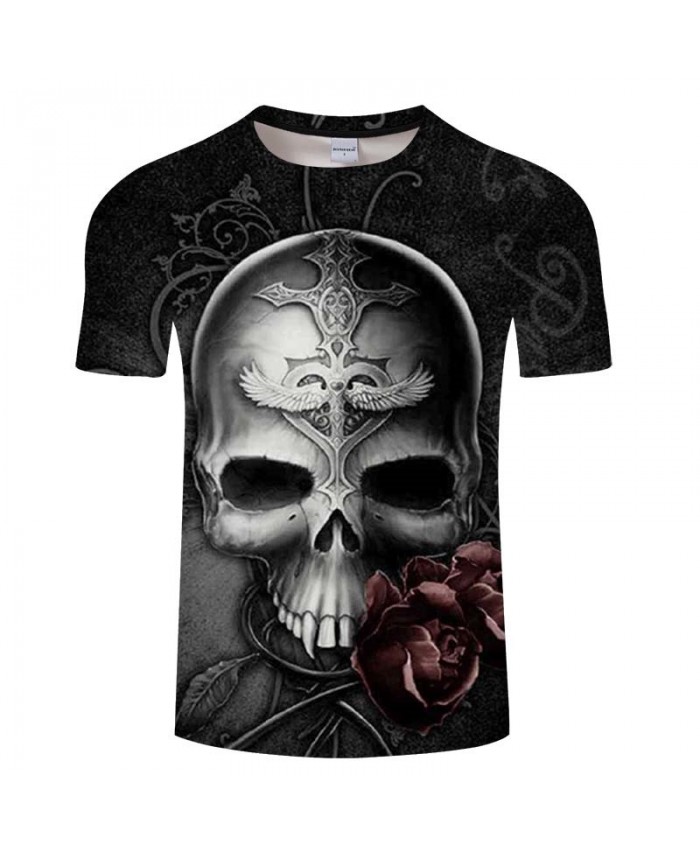 3D Print stranger things t shirt Skull Men Tees Fashion Short Pullovers Casual T Shirt Men Tops&Tee