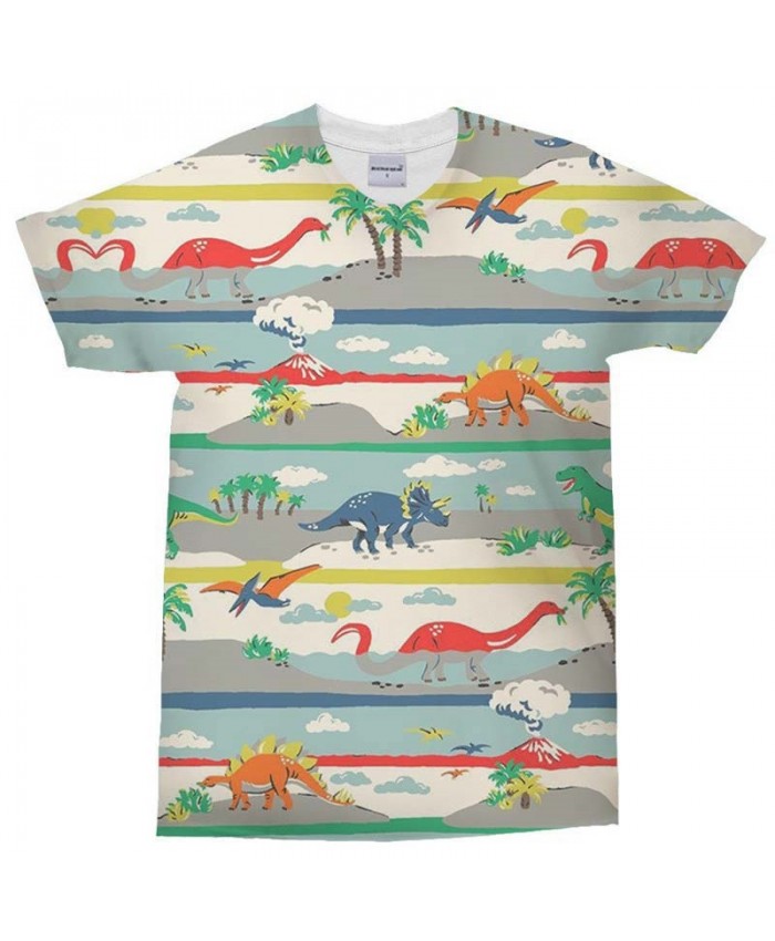 3D Print t shirt Dinosaur Foraging Man's T Shirt Men Brand Casual Crossfit Shirt Fashion Men Tops&Tee