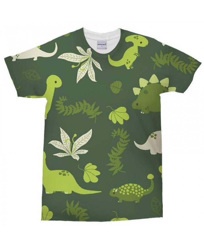 3D Print t shirt Green Dinosaur Mans T Shirt Men Brand Casual Crossfit Shirt Fashion Men Tops&Tee