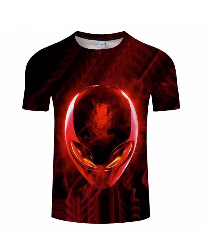 3D Print t shirt Red eye Alien Fashion T Shirt Men Brand Men Brand Casual Men o-Neck Brand