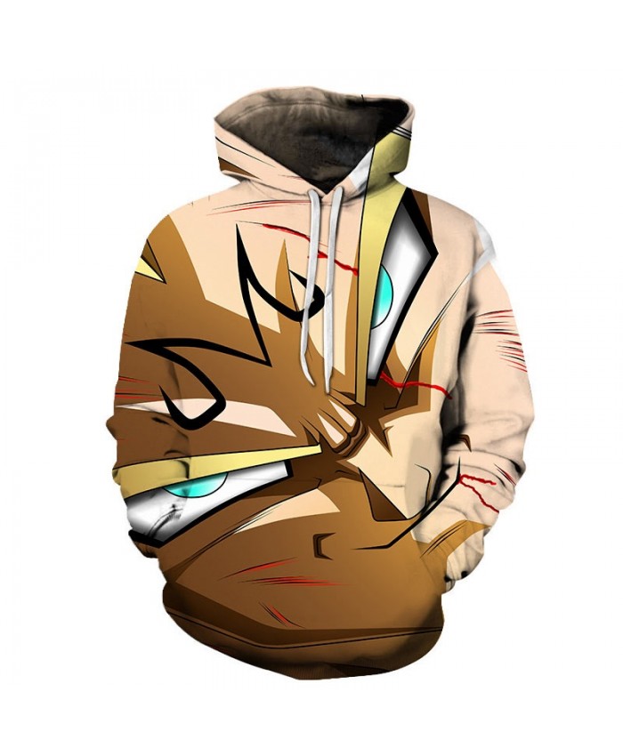 3D Printed Bloodshot Dragon Ball Men Pullover Sweatshirt Pullover Hoodie Casual Hoodies Fashion Anime Men Hoodie