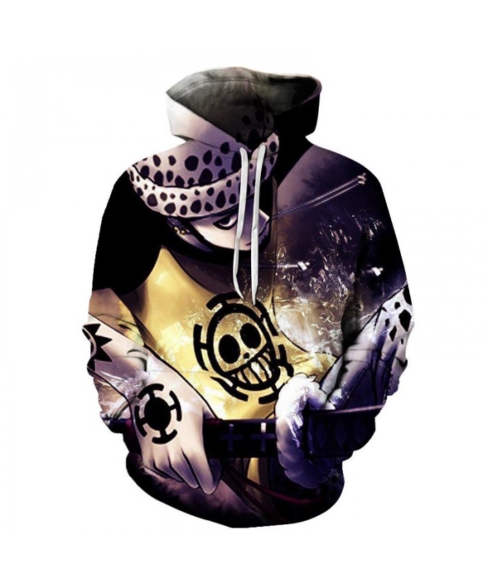 3D Printed Hand Weapon One Piece Men Hoodies Mens Pullover Sweatshirt Fashion Men Hoodies Pullover Anime Casual Men