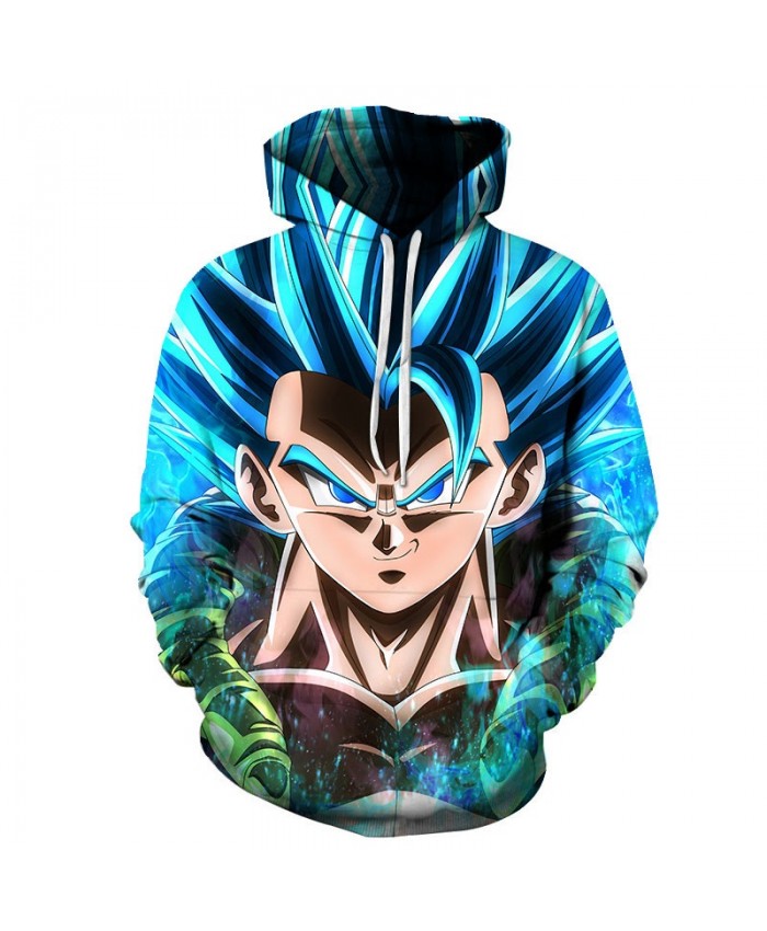 3D Printed Raise Your Hair Dragon Ball Men Pullover Sweatshirt Pullover Hoodie Casual Hoodies Fashion Men Hoodie