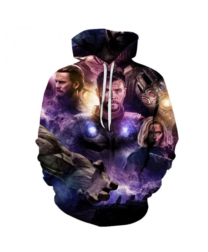 3D Printed The Avengers Purple Light Men Pullover Sweatshirt Clothing for Men Pullover Hoodie Fashion Men Hoodies
