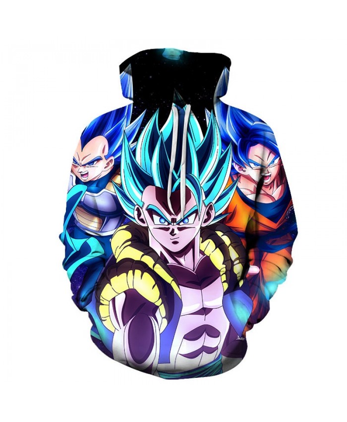 3D Printed Three People Attack Dragon Ball Men Pullover Sweatshirt Pullover Hoodie Casual Hoodies Fashion Men Hoodie