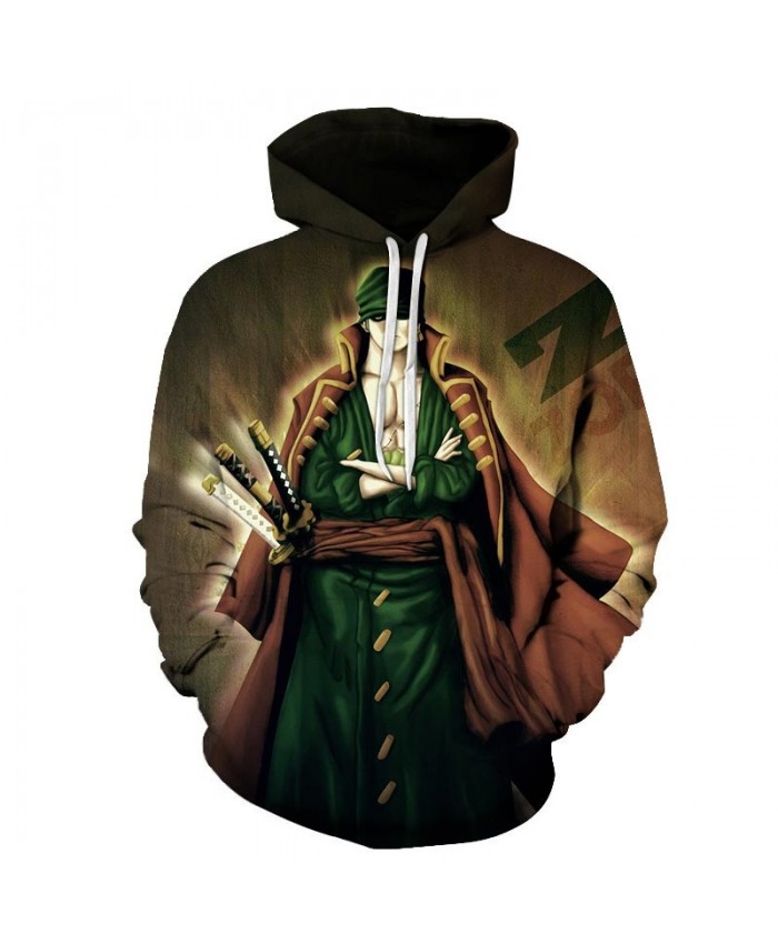3D Printed Three Swords One Piece Men Hoodies Mens Pullover Sweatshirt Fashion Men Hoodies Pullover Casual Hoodies
