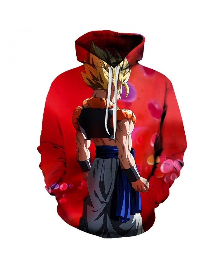 3D Printed Wearing A Jacket Dragon Ball Men Pullover Sweatshirt Pullover Hoodie Casual Hoodies Fashion Men Hoodie