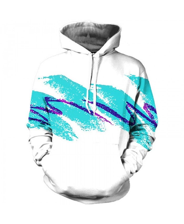 3D Printing Fashion Men Women Casual Pullovers Waves Ribbon Printing Cool Men Women Hoodies