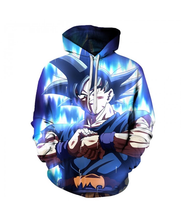 3D Right Hand On Left Hand Dragon Ball Men Pullover Sweatshirt Pullover Hoodie Casual Hoodies Fashion Men Hoodie