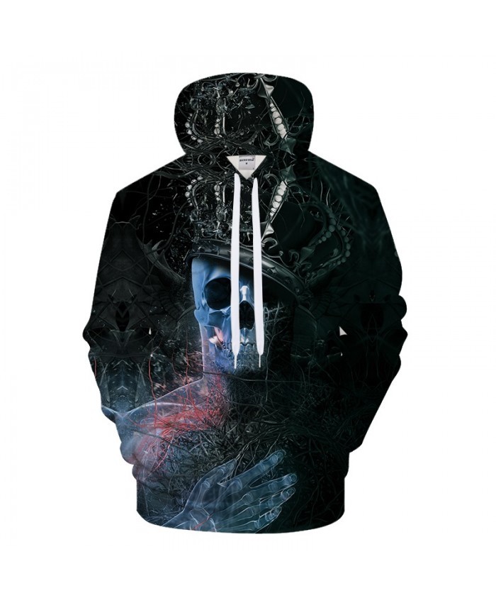 3D Skull Hoodies Printed Hoodies Sweatshirts Men Hoody Pullover Casual Tracksuit Autumn 6xl Streetwear Pocket Hoodie Brand Coat