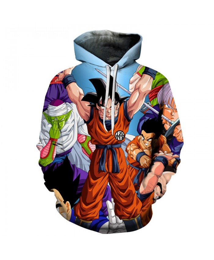 3d Dragon Ball Hoodies Men Sweatshirt Hooded Anime Pullover Quality Brand Hoodies Harajuku Printed Fashion Tracksuit Boy Coats