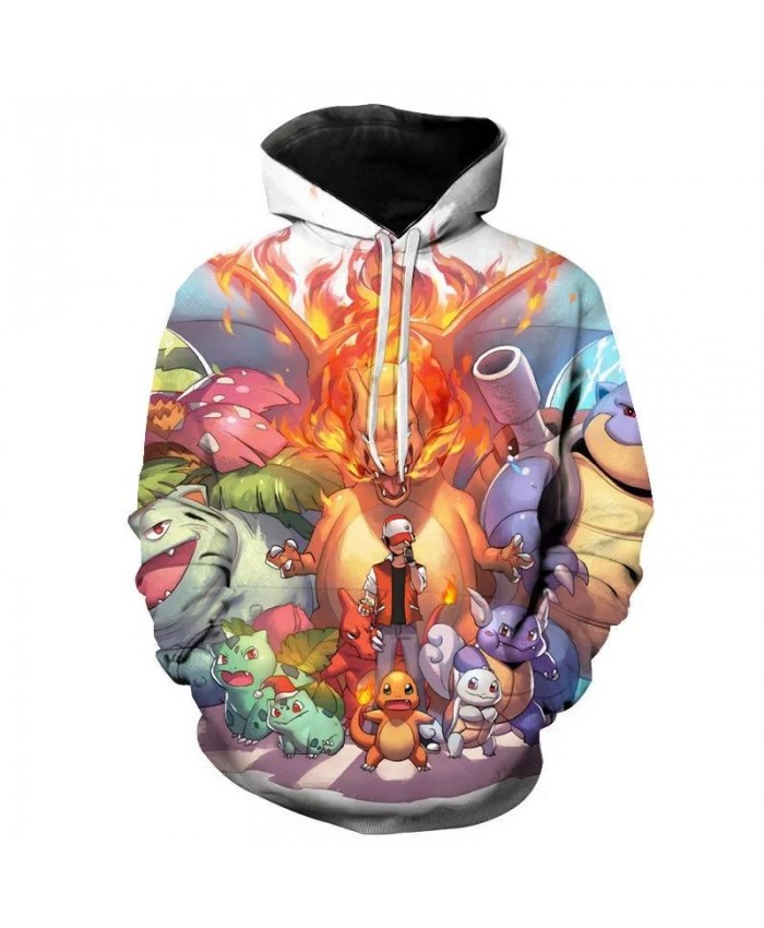 Autumn Pokemon 3d Printed Hoodie Men's Women's Children's Cute Fashion Sweatshirt Streetwear Casual Coat