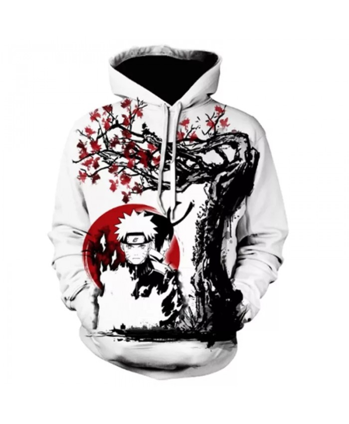 Naruto Sasuke Anime Fall Men's Hoodie 3d Japanese Cartoon Sweatshirt Children's Cartoon Street Long Sleeve Hip Hop Casual Coat