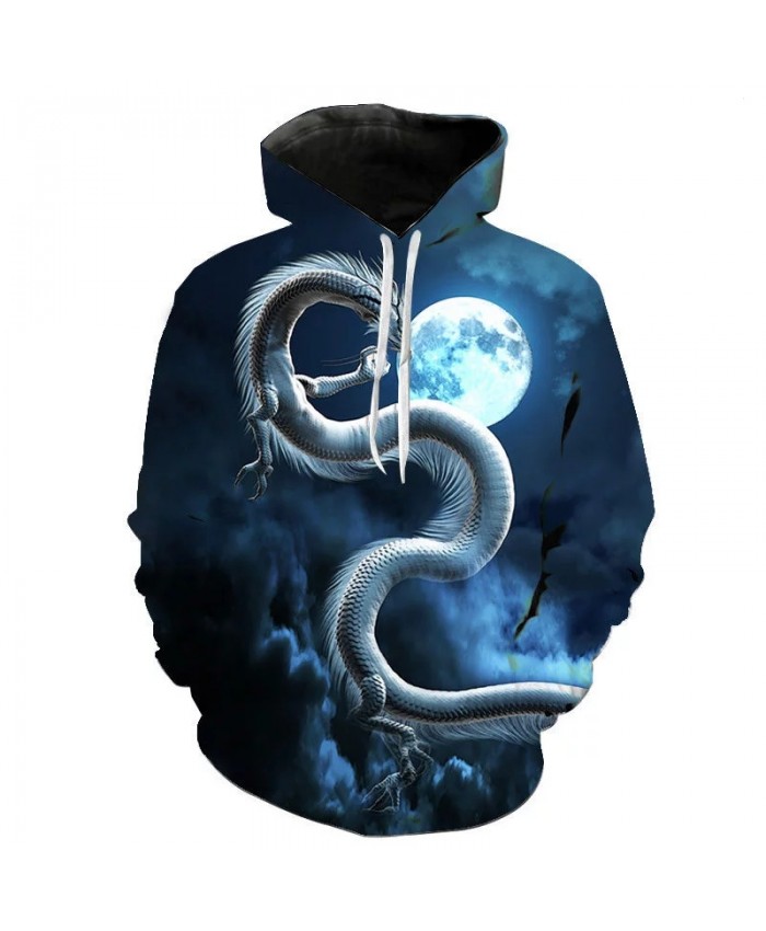 Autumn New Style Hoodie Fashion Men And Women Children 3d Printing Dragon Street Hip Hop Pullover Long Sleeve Casual Top