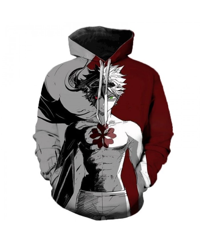2021 Hot Sale Anime Black Clover 3D Printed Hoodie Teens Fashion Cartoon Hooded Sweatshirts Men Women Casual Oversized Hoodies