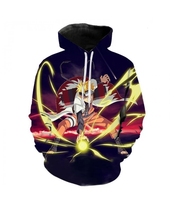Spring and Autumn New Naruto Men's and Women's Hoodie 3D Printing Children's Cartoon Pullover Casual Top