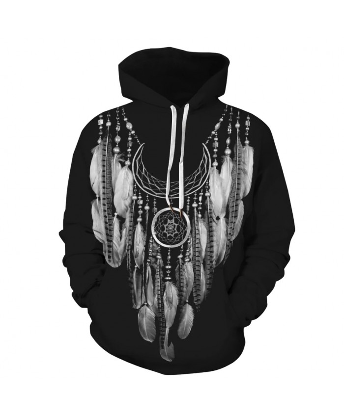 Hipster Feather Design Print 3D Hoodies Men Hiphop Streetwear Long Sleeves Pullover Sweatshirts Tracksuits Sudaderas Hombre