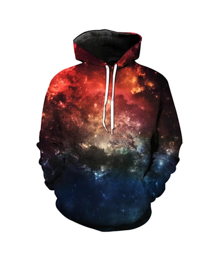 Stitching design red blue stitching nebula cool 3D sportswears