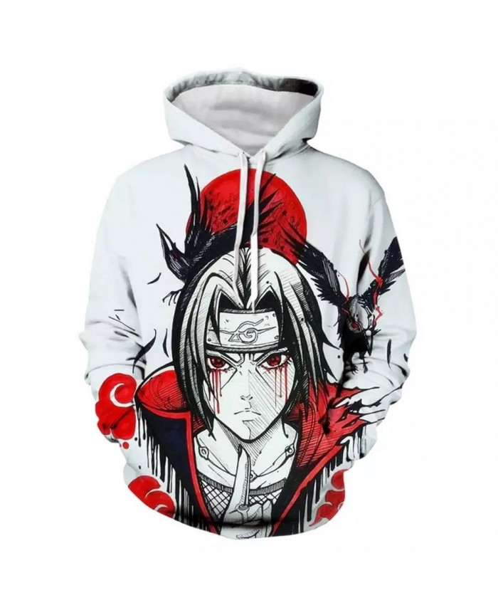2021 Naruto Hooded  Jacket Men 3D Hoodies Akatsuki Coat Uchiha Itach Cosplay Costume Kakashi Anime Sweatshirts Harajuku Hoody