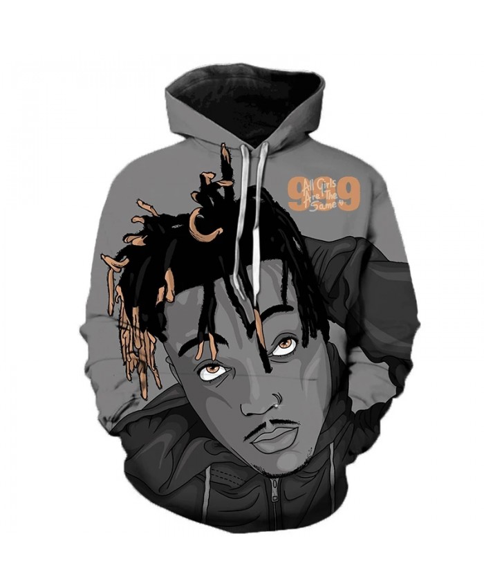 Newest Rapper Juice Wrld 3D Printed Hooded Sweatshirts Juice Wrld Memorial Pullover Men Women Hip Hop Casual Oversized Hoodies
