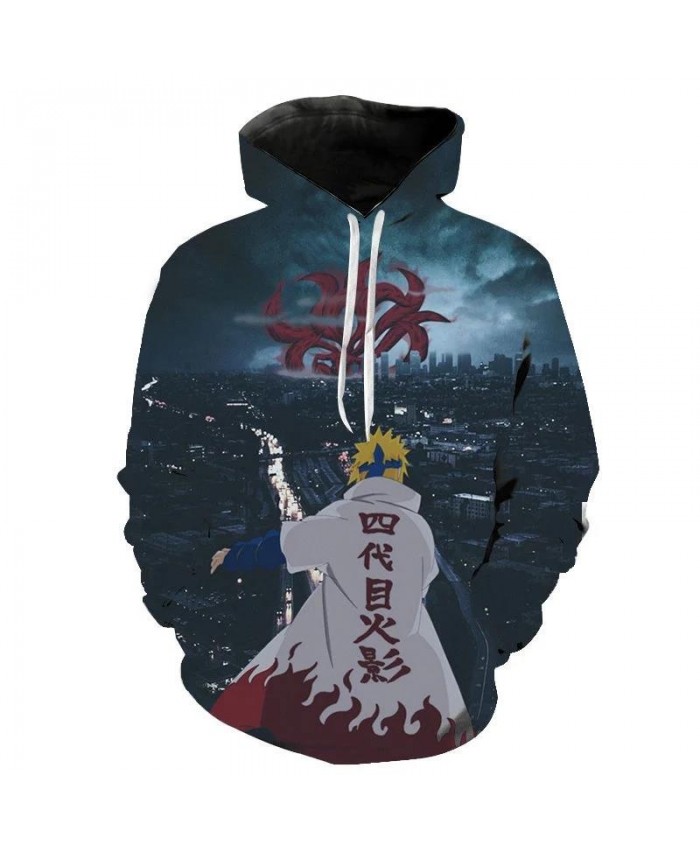 Autumn And Winter Fashion Men's And Women's Naruto Hoodie 3d Printing Children's Cartoon Street Clothing Pullover Casual Coat