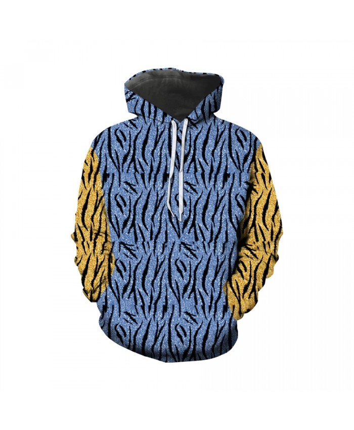 Hot sale 3D printing Tiger King hoodie quality design hip hop men's clothing animal tiger stripe camouflage Harajuku large size
