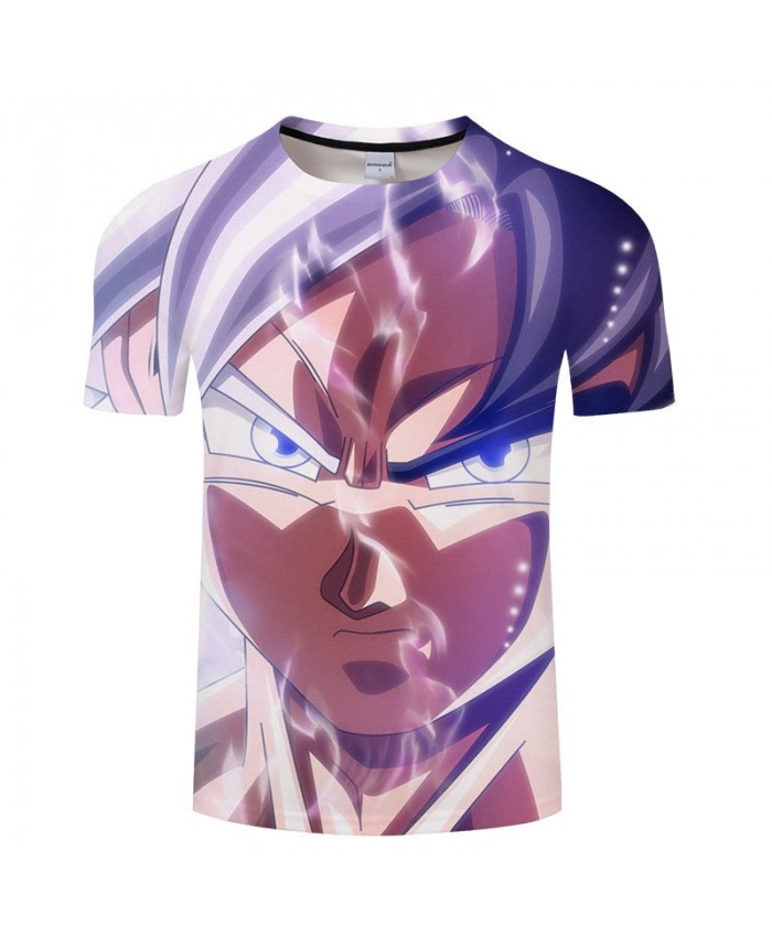 A Layer Of Smoke Cartoon Goku Dragon Ball 3D Print Men tshirt Anime 2021 Casual Short Sleeve Male O-neck Drop Ship