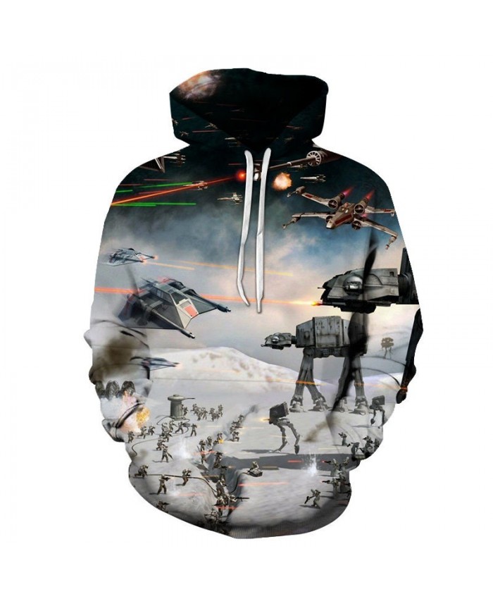Aircraft Battle Star Wars 3D Printed Mens Pullover Sweatshirt Clothing for Men 2021 Custom Pullover Hoodie Drop Ship