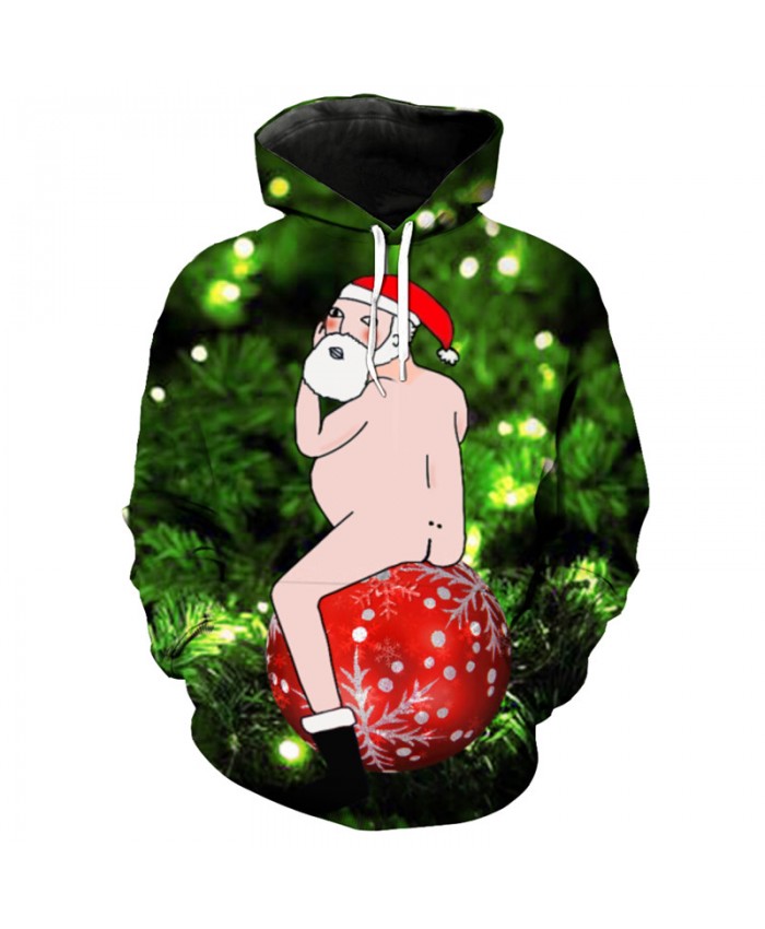 Alternative Fun Cartoon Christmas Hooded Sweatshirt Fashion Christmas Pullover Dropshipping and Wholesale EU Size