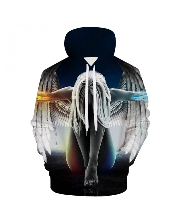 Angel Galaxy Printed Hoodies Men Animal 3d Hoodies Casual Sweatshirts Boy Jackets Quality Pullover Fashion Tracksuits Out Coat
