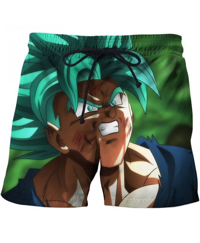 Angry Being Beaten Dragon Ball Men Anime 3D Stone Printed Beach Shorts Casual 2021 Hot Sell Male Quick Board Shorts