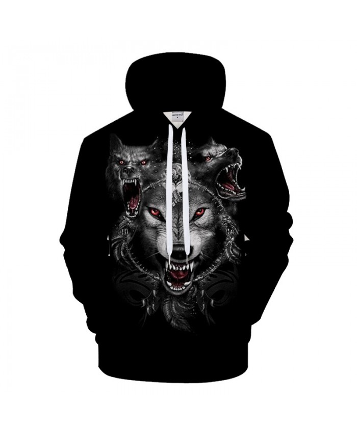 Animal Hoodies Howling Wolf Hoody Men Sweatshirts Funny Pullover 3d 6XL Tracksuit Autumn Clothing Streatwear DropShip