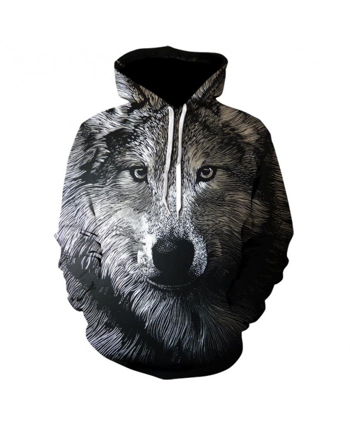 Animal Hoodies Men Hoody 3D Wolf Hoodie Funny Tracksuit Streatwear Sweatshirt Print Coat Pullover Hip Hop DropShip